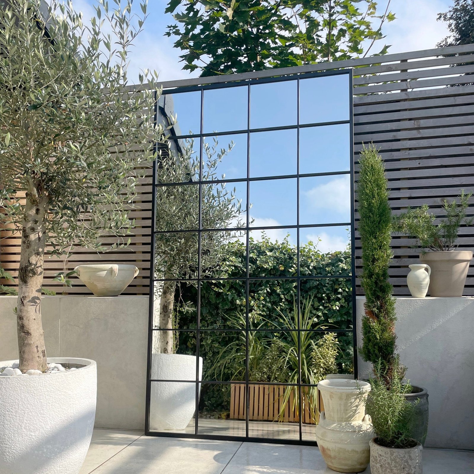 Brooklyn - Full Length Extra Large Black Metal Mirror 210cm x 120cm - Image 2