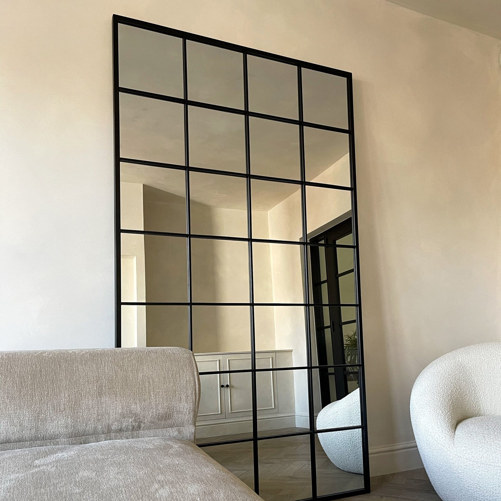 Brooklyn - Full Length Extra Large Black Metal Mirror 210cm x 120cm - Image 11