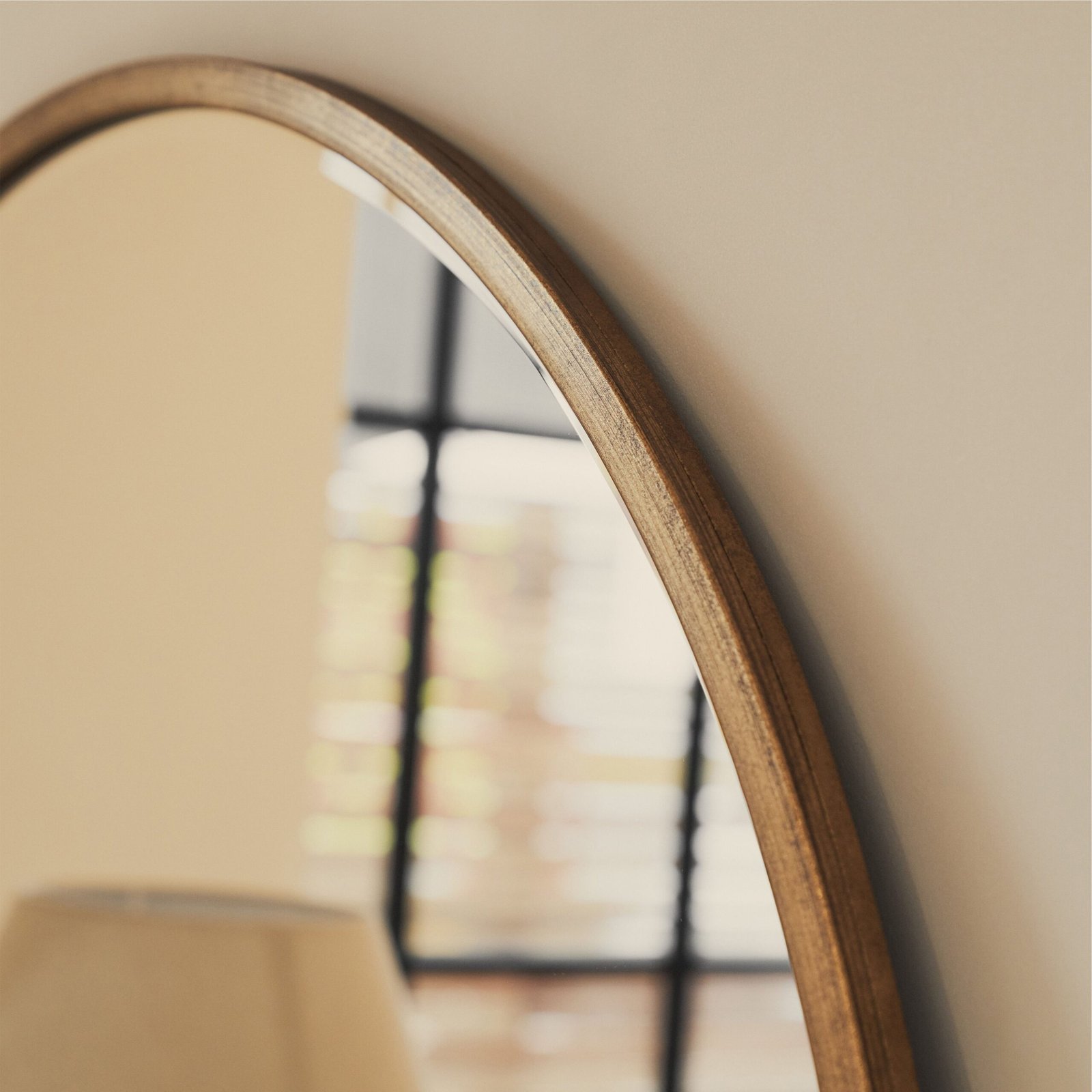 Higgins - Gold Metal Modern Round Wall Mirror 100cm x 100cm - Image 6
