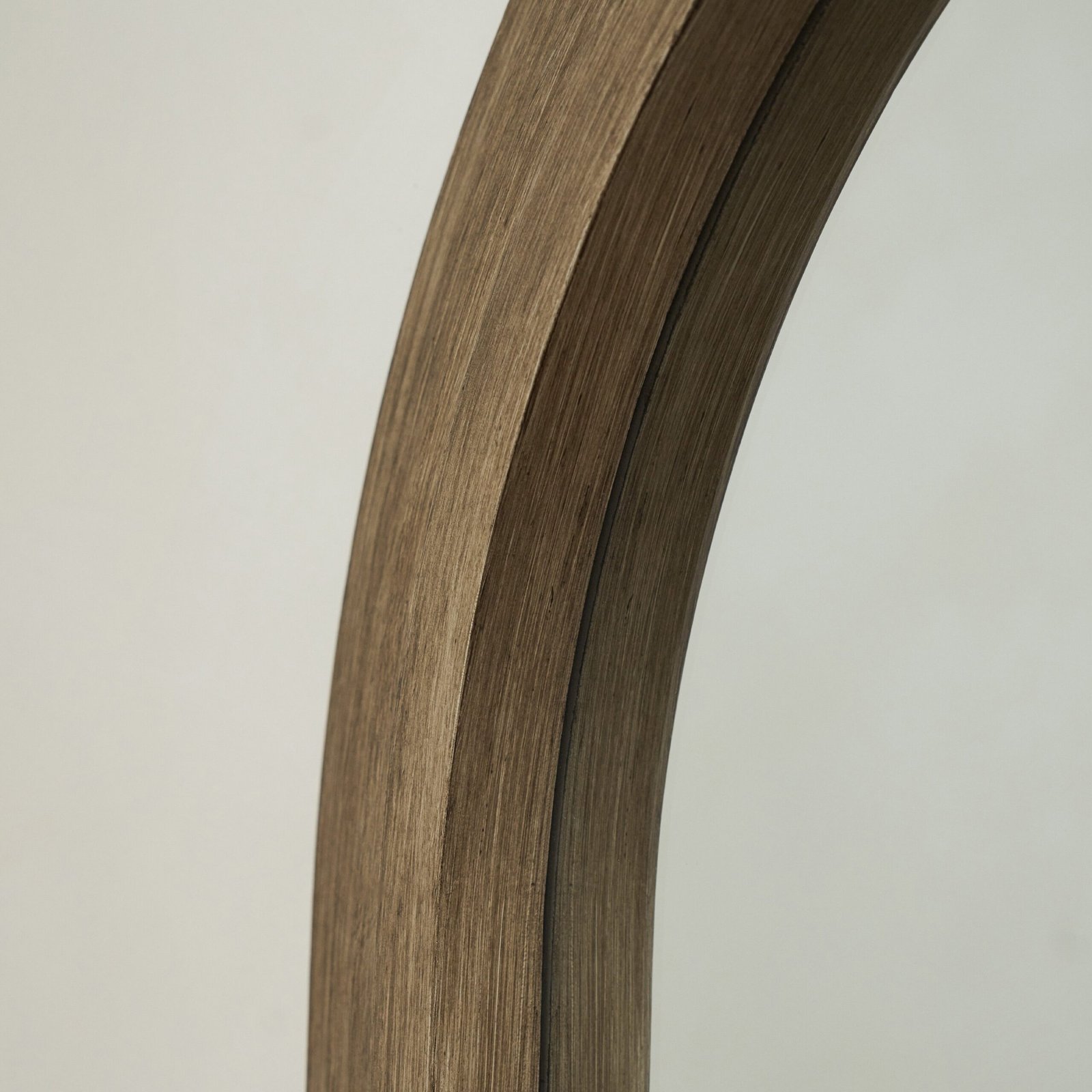 Luciana - Washed Wood Arched Overmantle Mirror 120cm x 100cm - Image 6