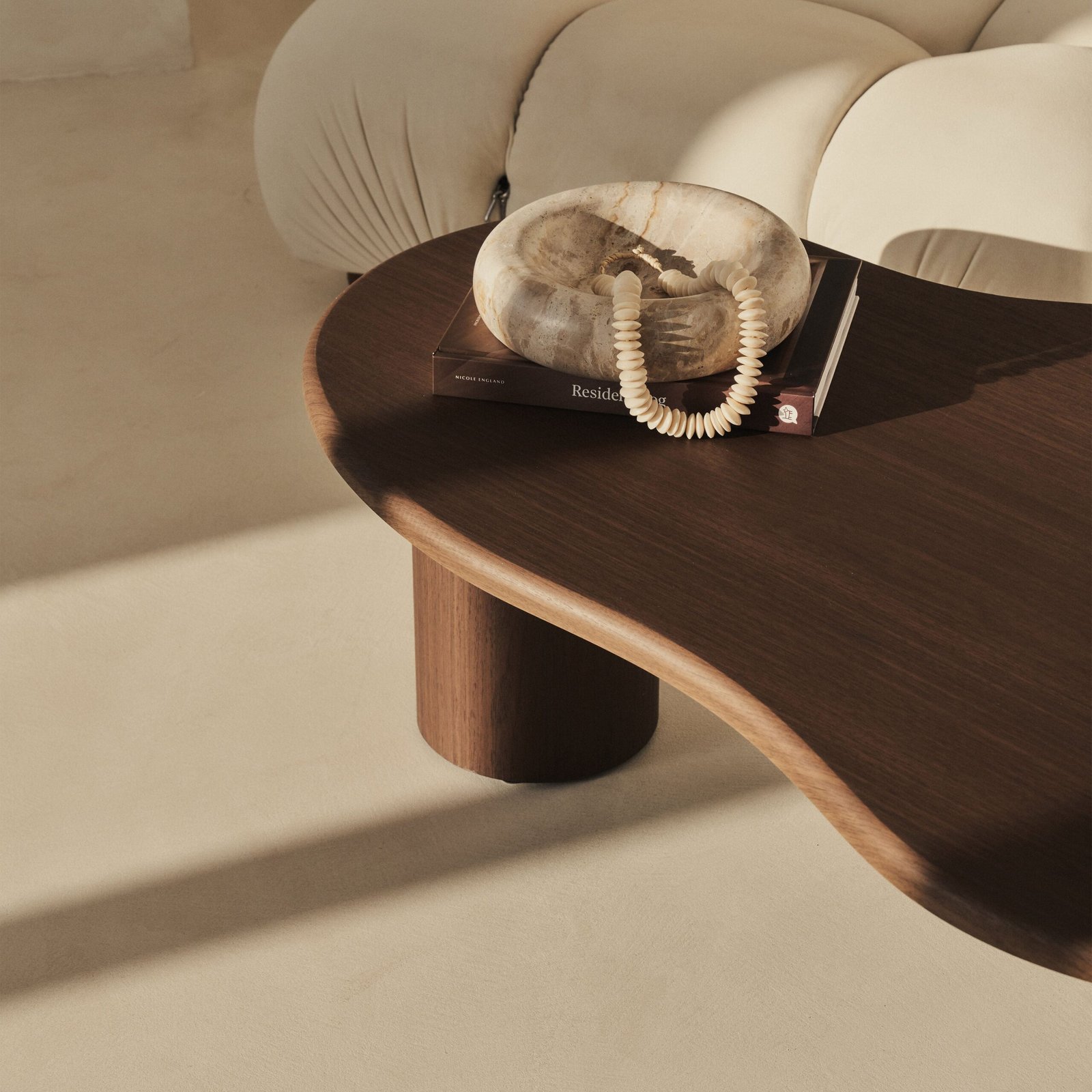 Savanna - Large Dark Wood Irregular Wooden Coffee Table - Image 2