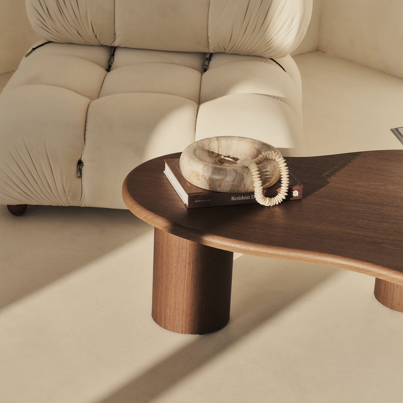 Savanna - Large Dark Wood Irregular Wooden Coffee Table - Image 11