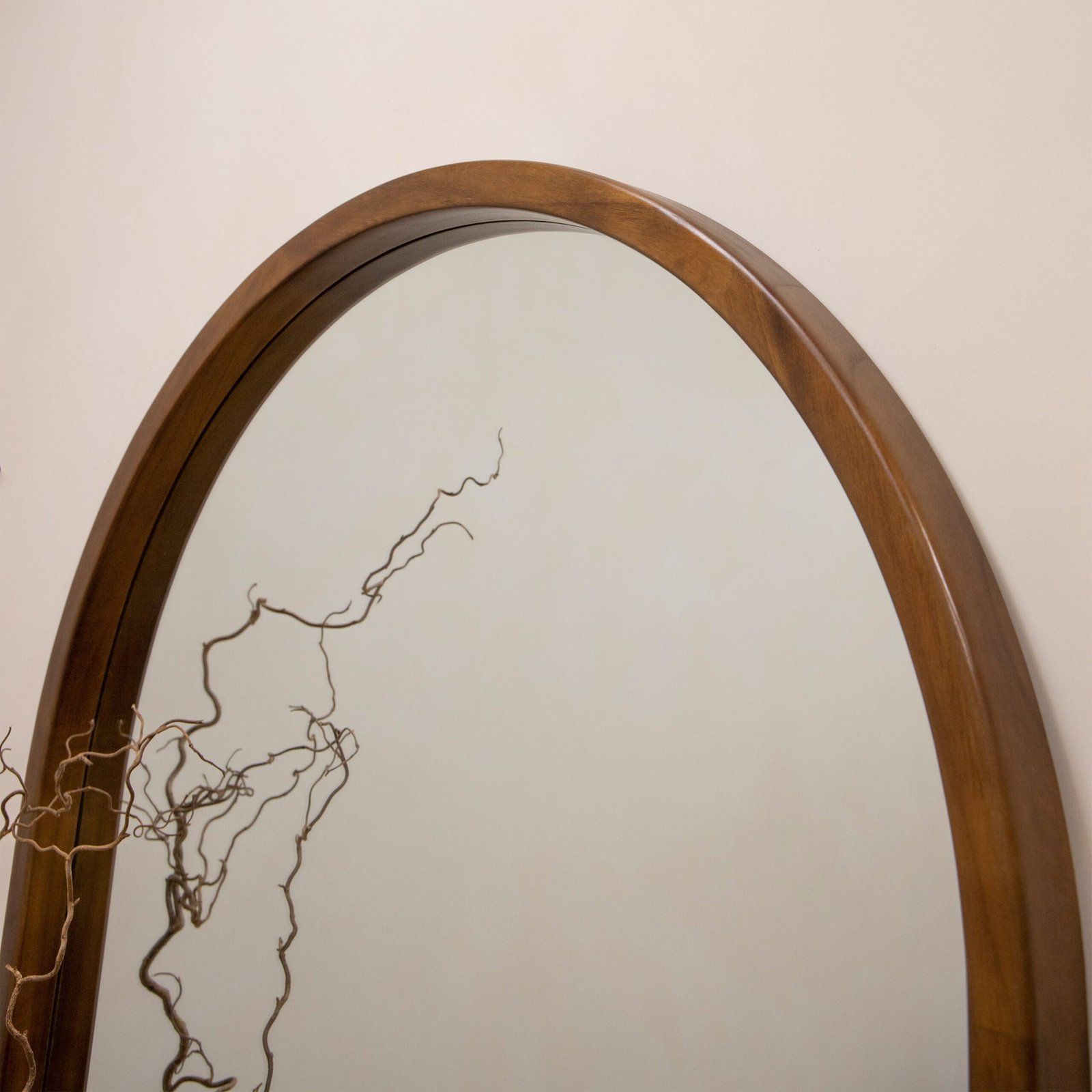 Tamara - Full Length Extra Large Arched Walnut Mirror 190cm x 110cm - Image 4