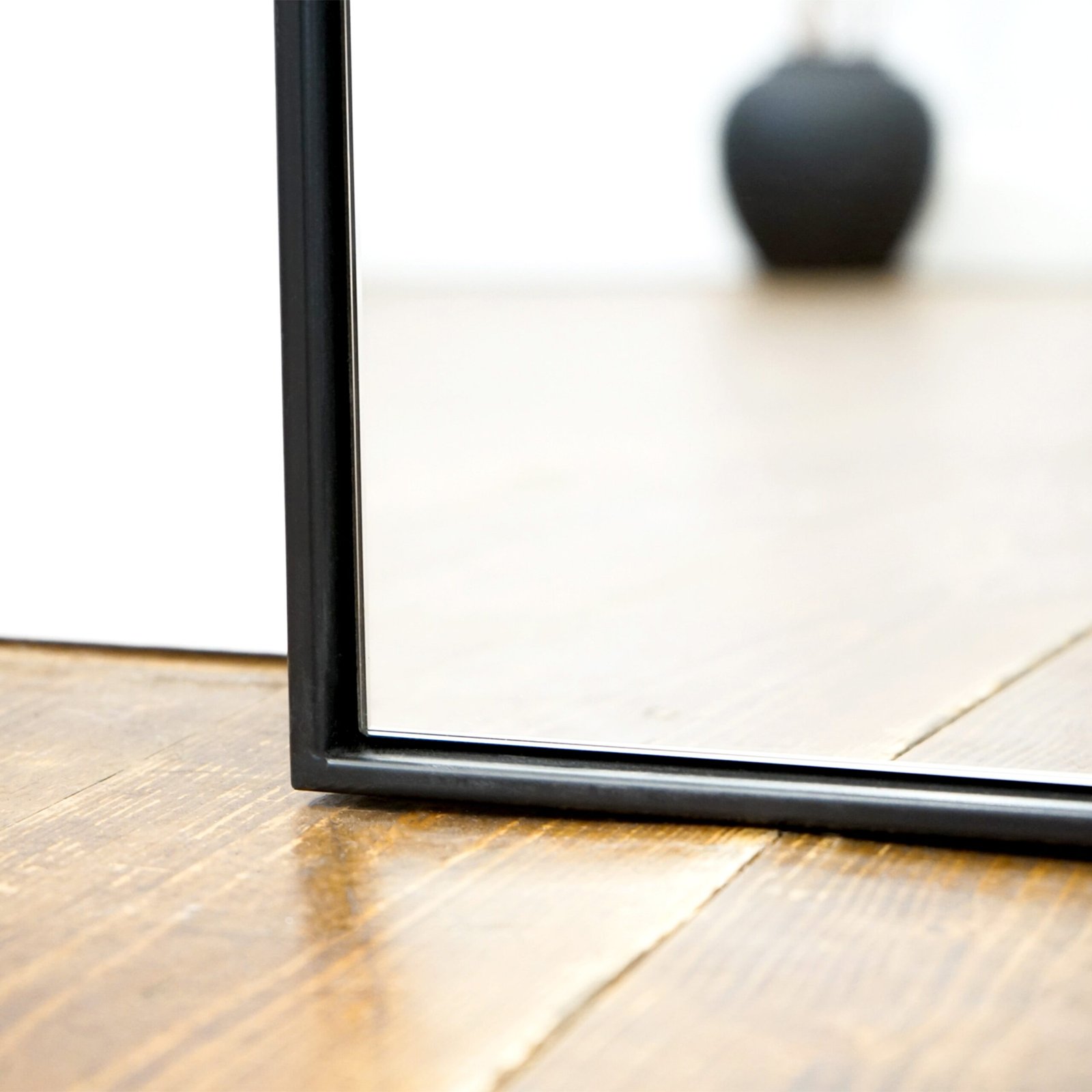 Theo - Full Length Black Extra Large Metal Mirror 190cm x 120cm - Image 7