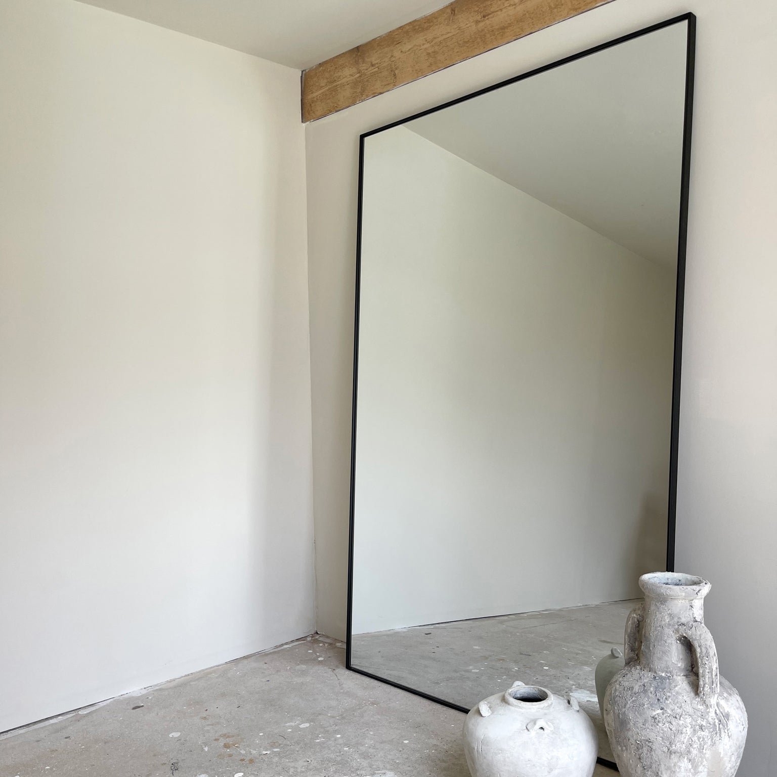 Theo - Full Length Black Extra Large Metal Mirror 190cm x 120cm - Image 9