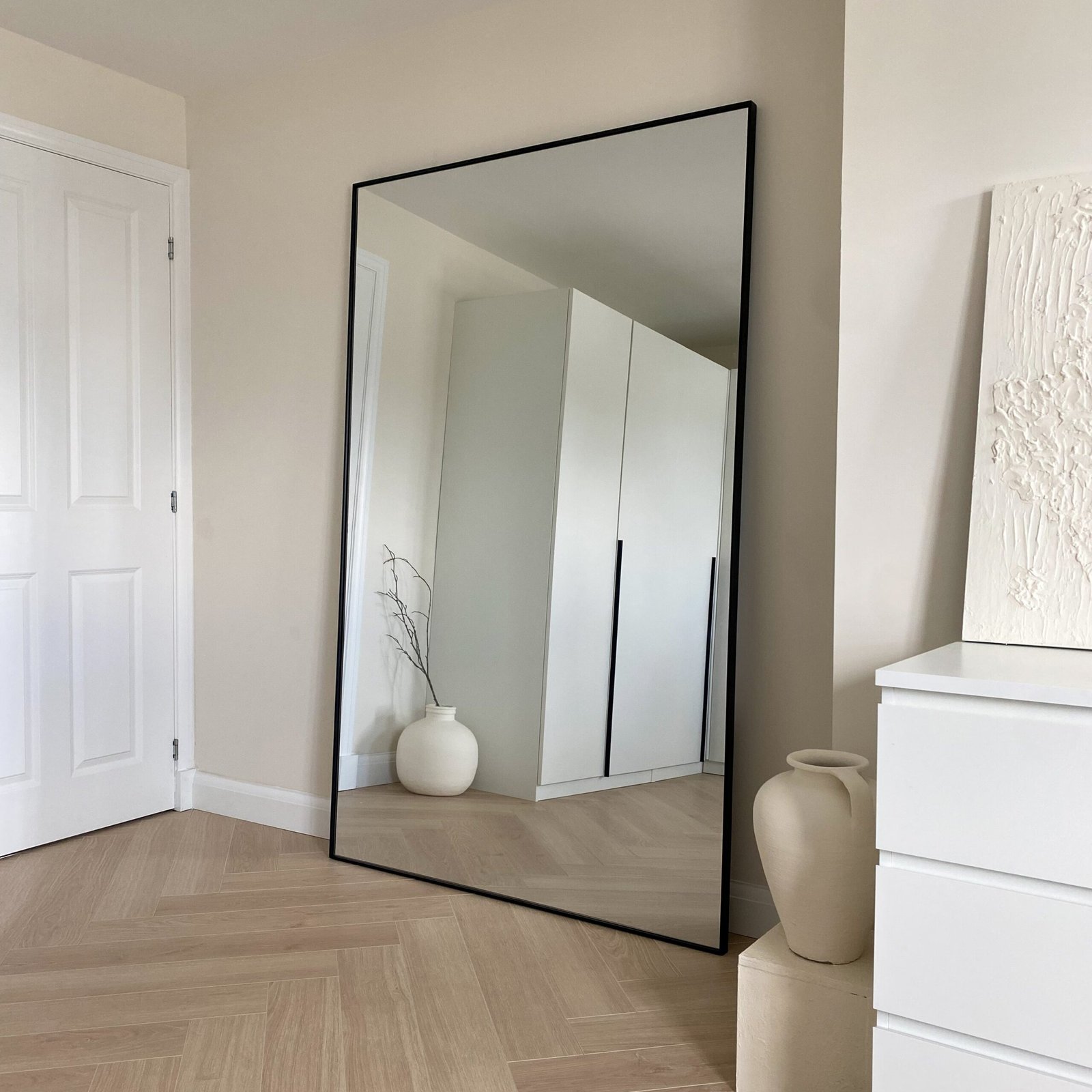 Theo - Full Length Black Extra Large Metal Mirror 190cm x 120cm - Image 10